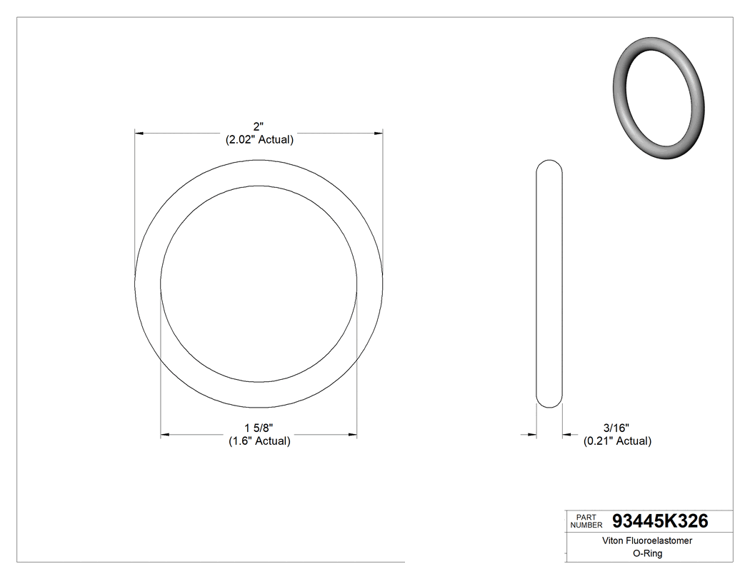Technical drawing - 93445K326